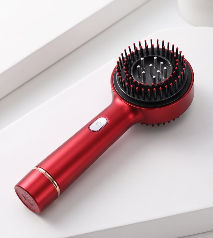 Cabezal del ScalpWave Pro con sus púas y puntos de contacto